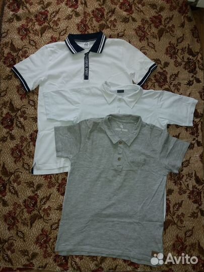 Футболки поло на мальчика 158, б/у