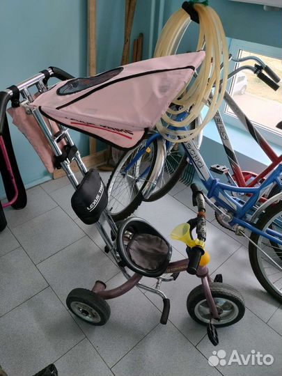 Детский трёхколёсный велосипед с ручкой Lexus