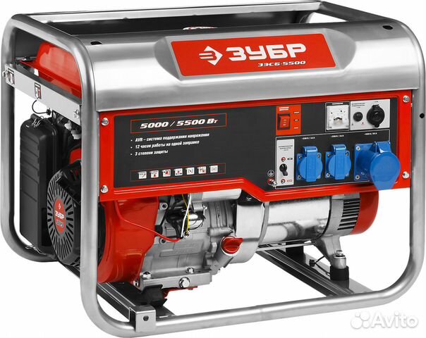 Электрогенератор бензиновый Зубр зэсг-5500