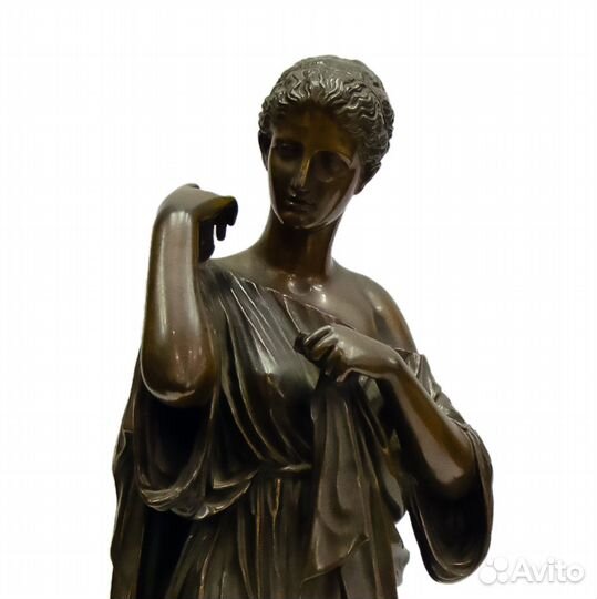 Антикварная скульптура Диана Габийская, бронза