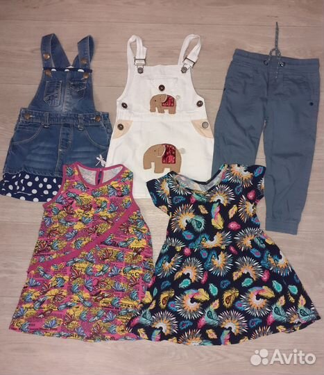 Пакет вещей на девочку р.92, 98, 104 всего 18 шт