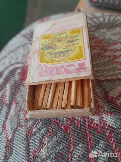 Спички СССР в деревянном коробке