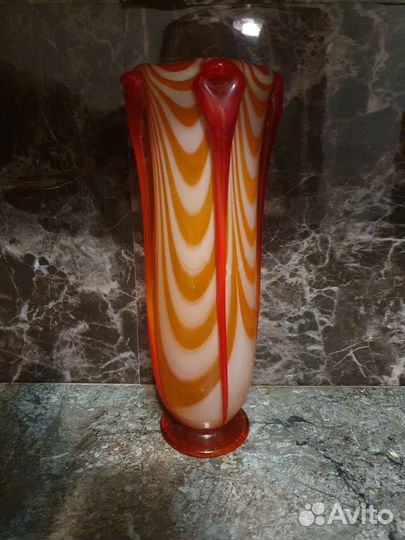 Ваза цветное стекло СССР