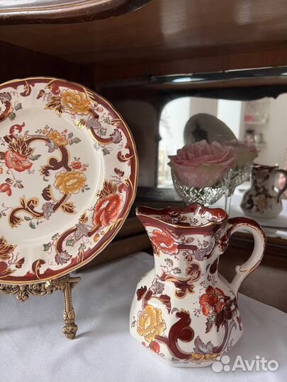 Mason's кувшин и блюдо винтаж фарфор