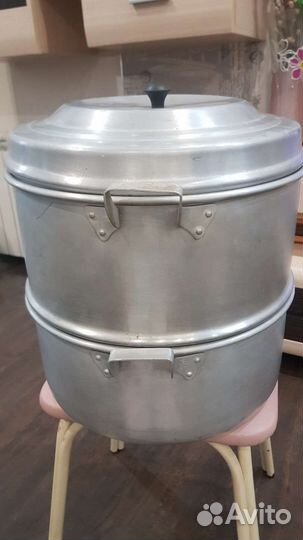 Мантоварка алюминиевая большая, бу, СССР