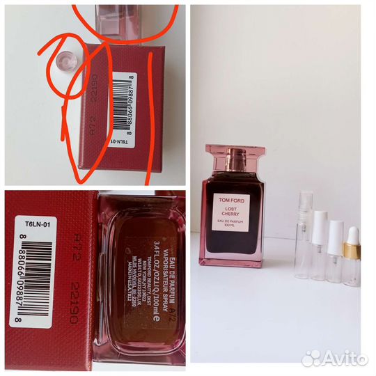 Tom Ford lost cherry.Оригинал. Распив. Отливант