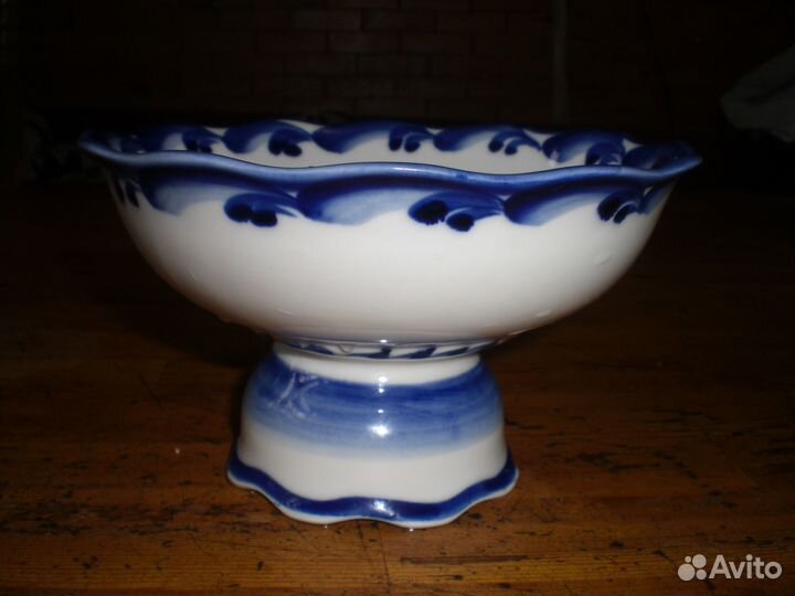 Вазочка для варенья или конфет гжель