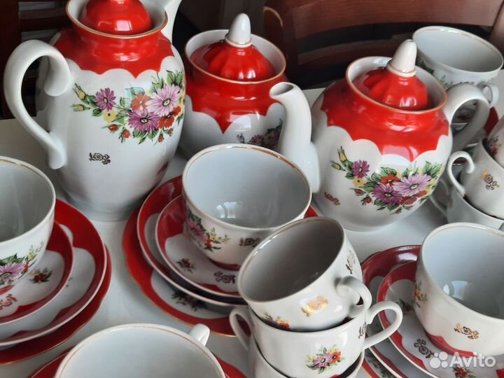 Два сервиза чайный и кофейный Дулево