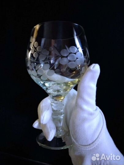 Фужеры стекло СССР 6 шт. лзхс 70-е