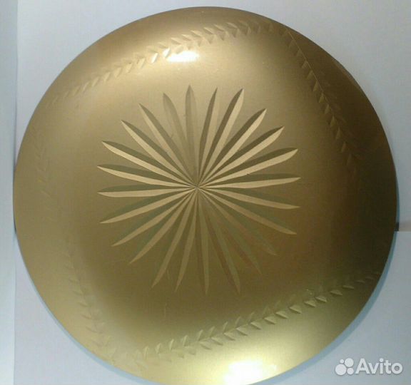 Блюдо цветное стекло с рисунком