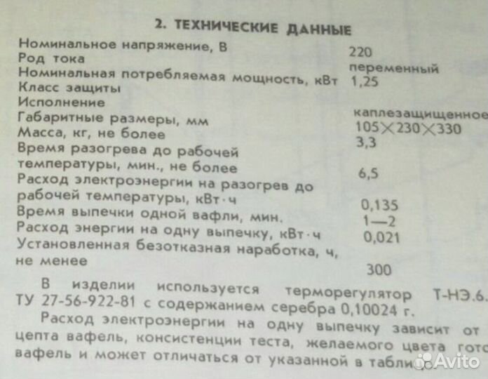Электровафельница СССР Esta-2