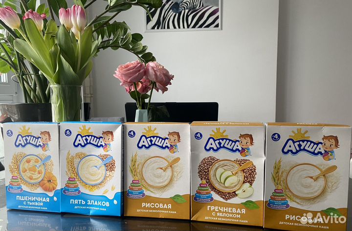 Каши и смесь Агуша