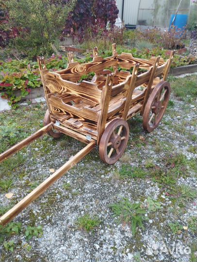 Тележка садовая цветник