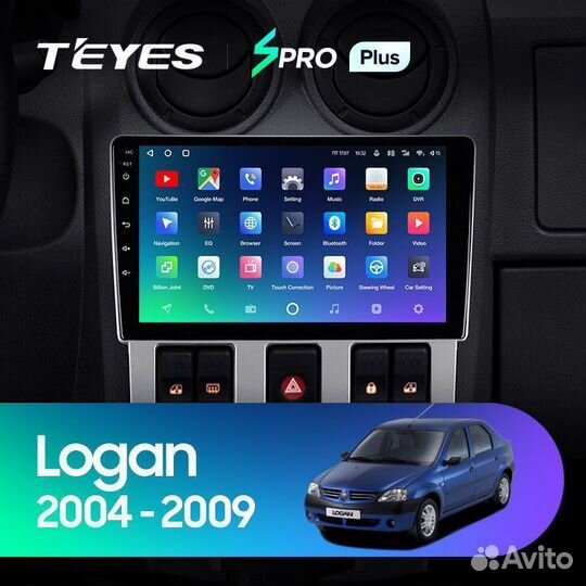 Магнитола Renault Logan 1 дорест spro Plus 4/32