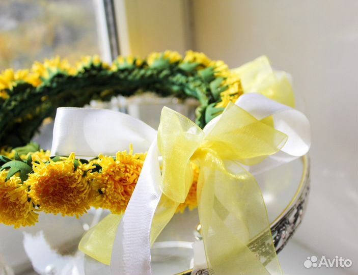 Венок на голову из цветов