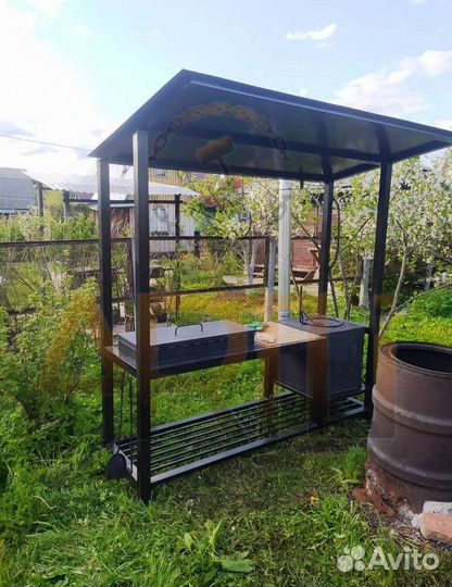 Кованый мангал с крышей / Изготовление и в Наличии