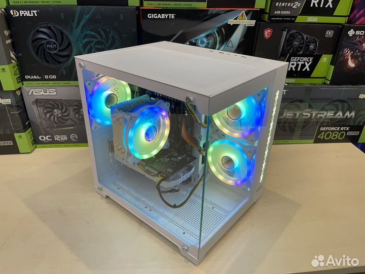 Мощный пк 2024 Ryzen 5 5500+RTX 3050 nvidia