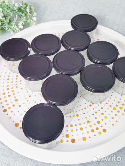 Банка стеклянная 0.25 л с винтовой крышкой набор