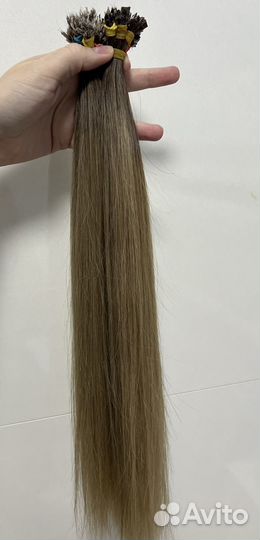 Волосы для наращивания 50 см омбре