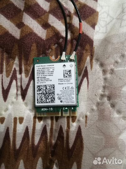 Wi-Fi адаптер + Bluetooth Intel Wireless-AC 3168