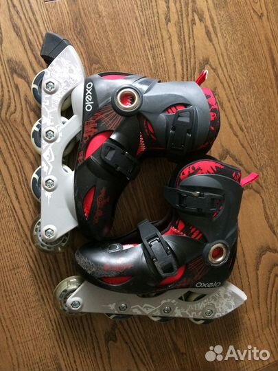 Роликовые коньки + защита + штаны + шлем