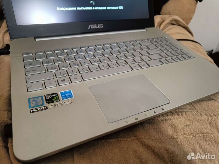 Asus N552vw (i7, 16Гб, SSD 256Гб+256Гб, GTX 960M)