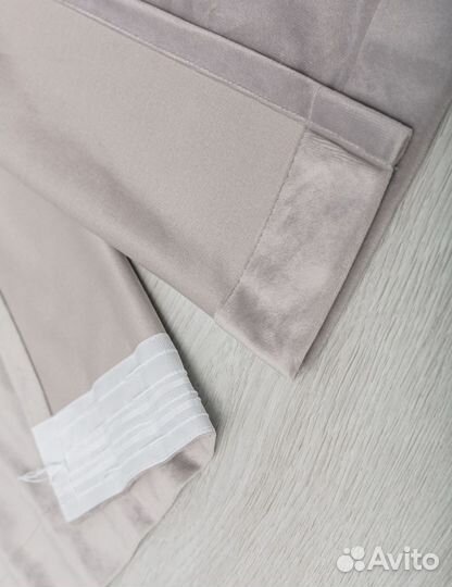 Новый Комплект велюровых штор из бархата премиум