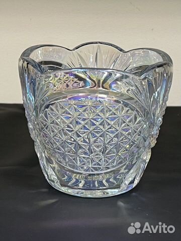 Салатник хрустальный перламутровый