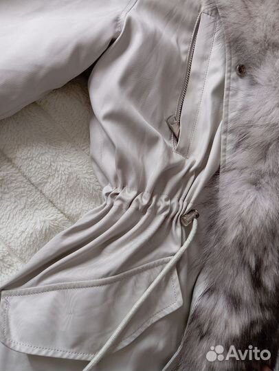 Парка женская зимняя с натуральным мехом куртка