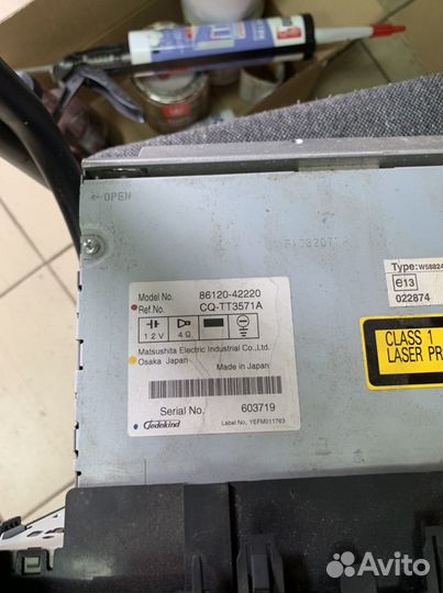 Магнитола toyota rav