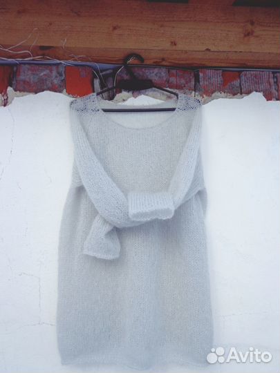 Свитер мохеровый. Ручная работа.Готовый и на заказ