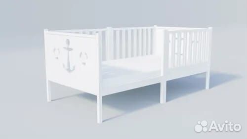 Кроватка Лисенок из натурального дерева детская вы