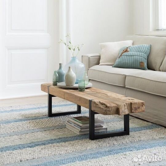 Тумба под тв скамья дуб ваби-саби лофт скамья