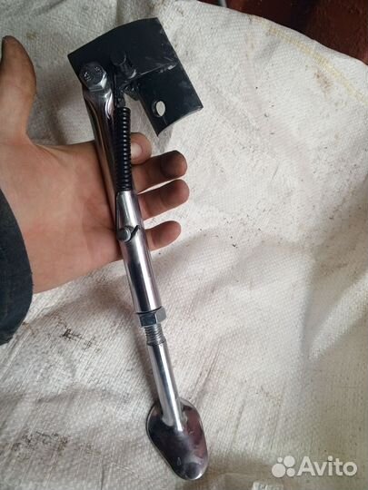 Боковая подножка хром