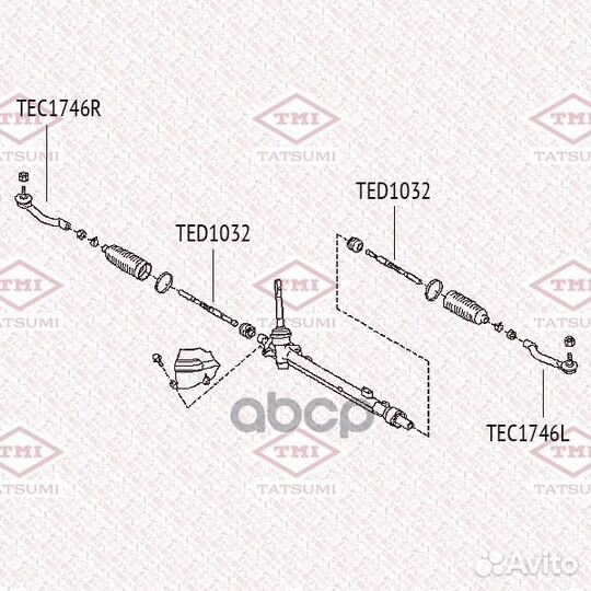 Наконечник рулевой тяги R nissan Qashqa/X-Trail