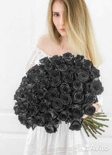 Чёрные розы Букеты доставка