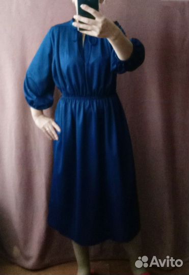 Платье миди Финское в горошек 44, 46