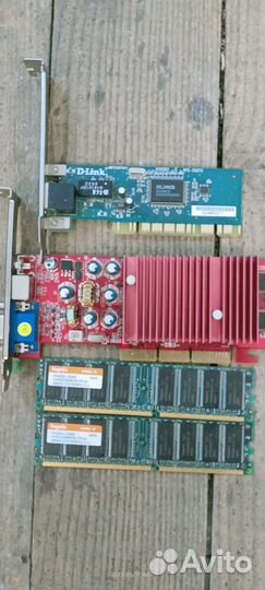 Материнская плата с процессором и памятью