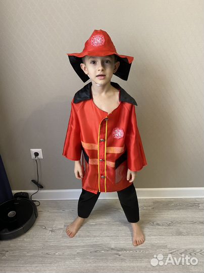 Прокат костюм пожарного пожарника