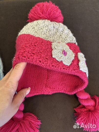 Шапка зимняя для девочки цена за 2