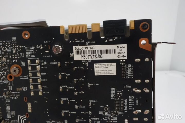 Видеокарта Asus GeForce GTX 1070 dual