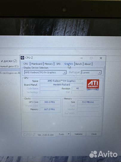 Ноутбук 4 ядра 4 гига R4 видеокарта hp 15-ba606ur
