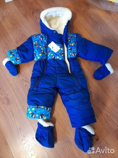 Детский зимний новый комбинезон