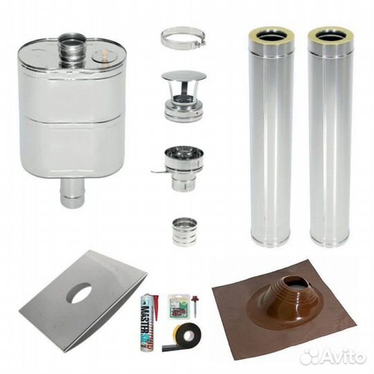 Дымоход с баком тис