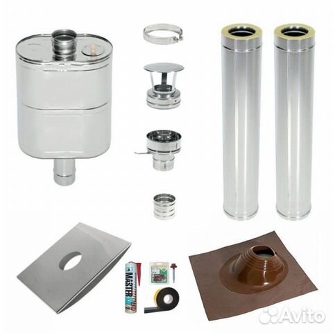 Дымоход с баком тис