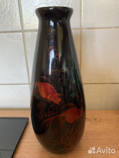 Ваза деревянная лаковая