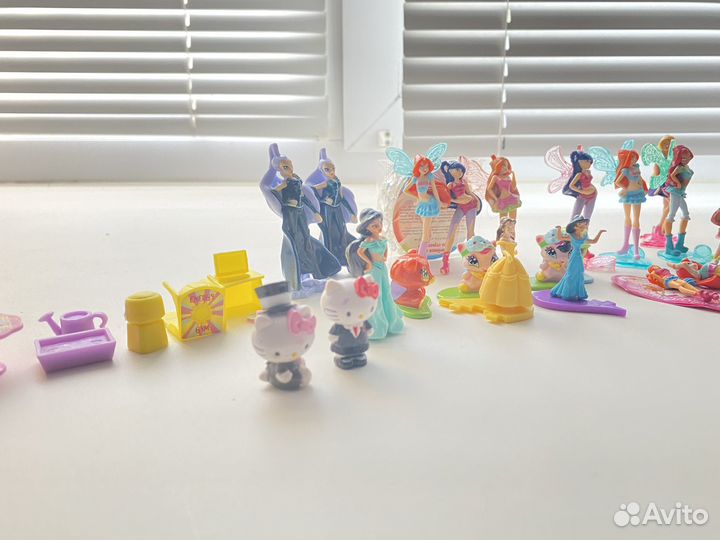 Kinder винкс, барби, принцессы, млп, фигурки