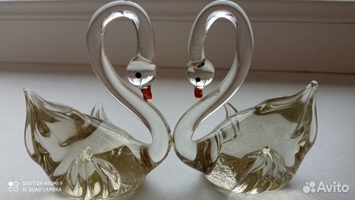 Лебеди из стекла СССР