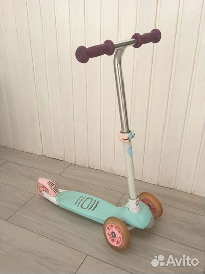 Самокат детский трехколесный светящиеся колеса