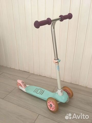 Самокат детский трехколесный светящиеся колеса